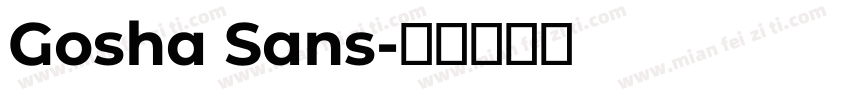 Gosha Sans字体转换